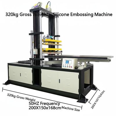 좋은 가격 320kg Gross Weight Silicone Embossing Machine 50HZ Frequency 200X150x168cm Machine Size 온라인으로